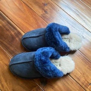 Dark Blue Ugg Slippers